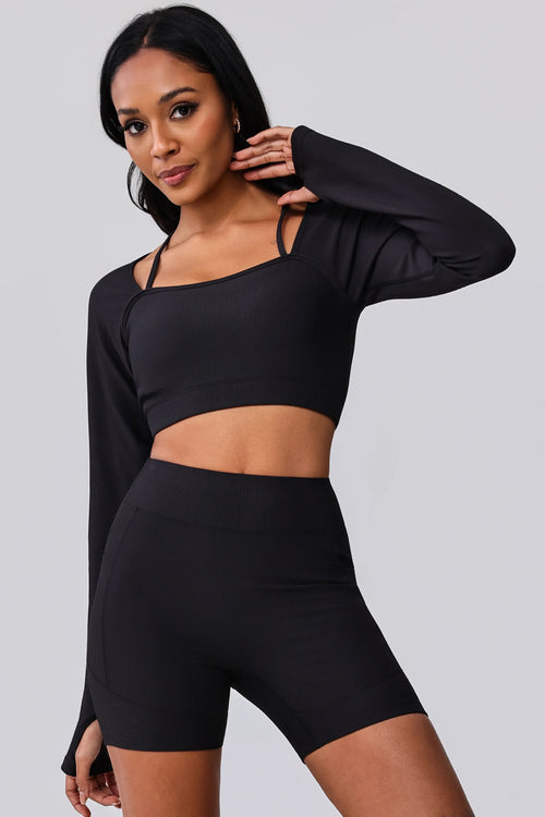 Claire Ignite Ribbed yoga Short