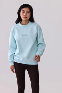 Crewneck Sweatshirt in Light Blue