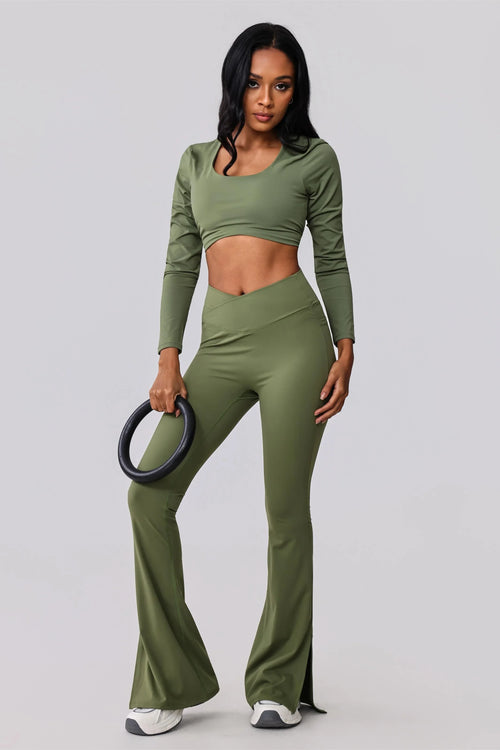 Flow Serenity  Cropped Long Sleeve Top